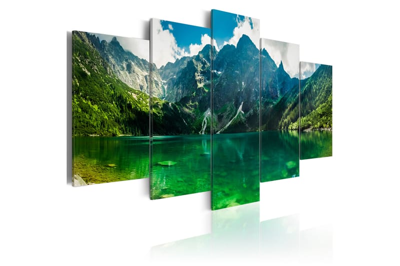 Bilde Tranquility In The Mountains 200x100 - Artgeist sp. z o. o. - Interiør - Maleri & posters - Lerretsbilder