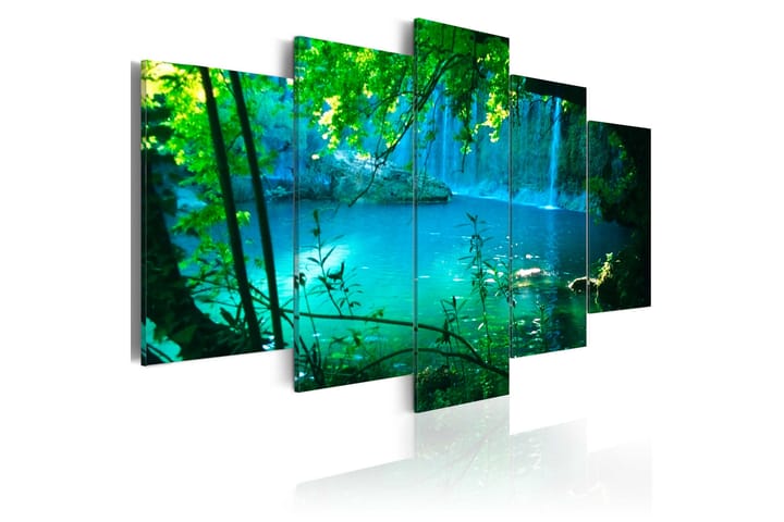 Bilde Turquoise Seclusion 200x100 - Artgeist sp. z o. o. - Interiør - Maleri & posters - Lerretsbilder