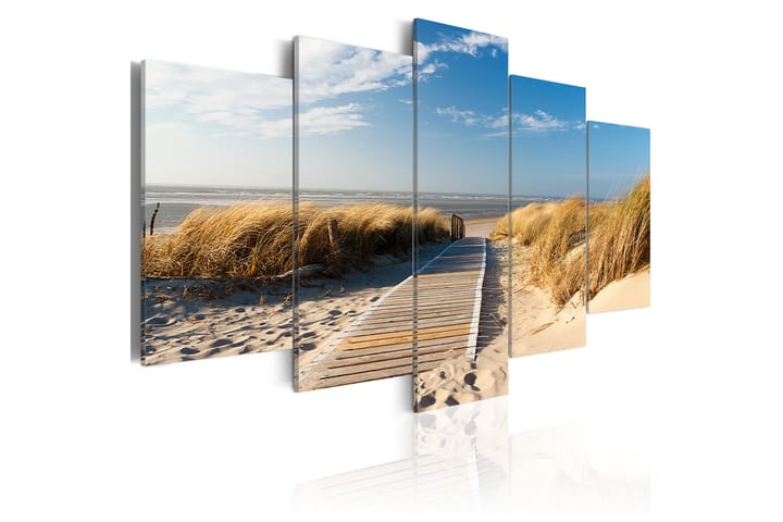 Bilde Ubevoktet Beach 5 Stk 200x100 - Artgeist sp. z o. o. - Innredning - Plakater & posters - Lerretsbilder