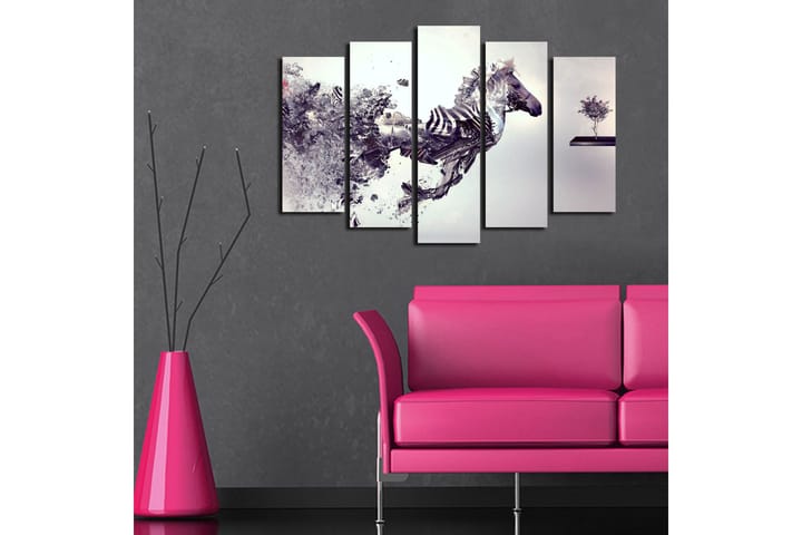 Canvasbilde Dekorativ 5 Deler - Flerfarget - Interiør - Plakater & posters - Lerretsbilder