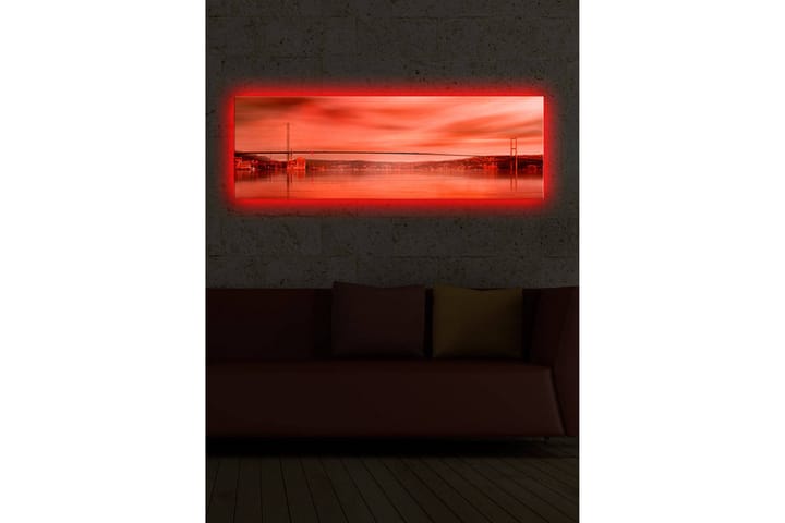 Canvasbilde Dekorativ LED-belysning - Flerfarget - Innredning - Plakater & posters - Lerretsbilder