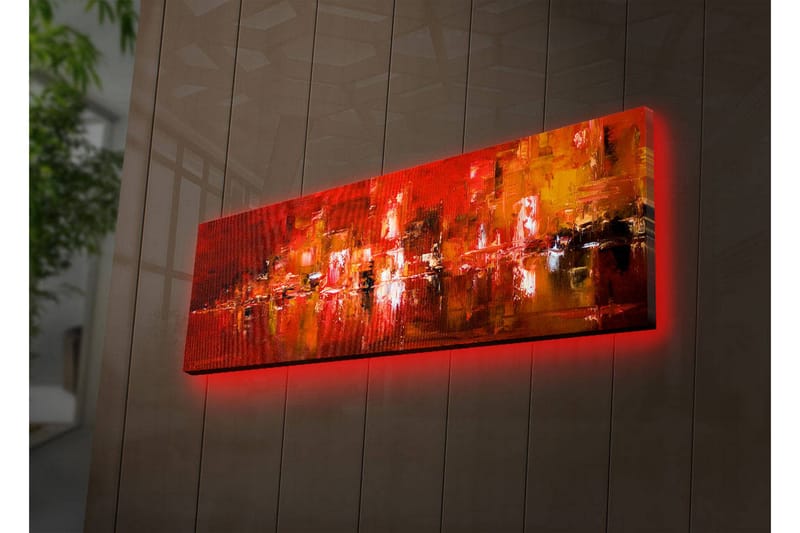 Canvasbilde Dekorativ LED-belysning - Flerfarget - Innredning - Plakater & posters - Lerretsbilder
