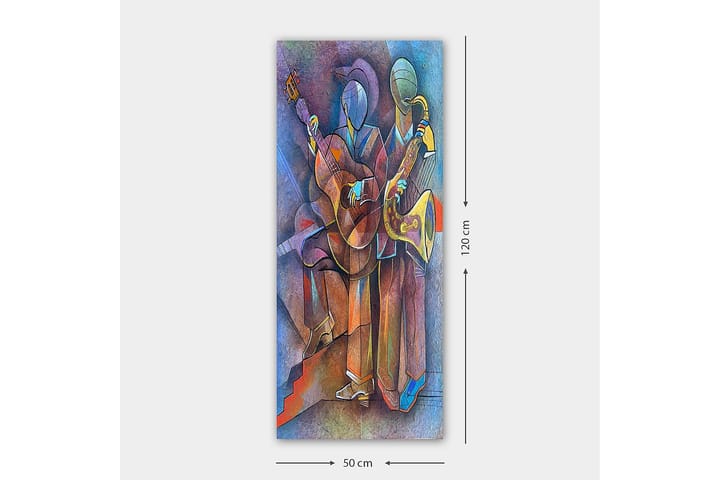 Canvasbilde DKY Abstract & Fractals Flerfarget - 50x120 cm - Innredning - Plakater & posters - Lerretsbilder