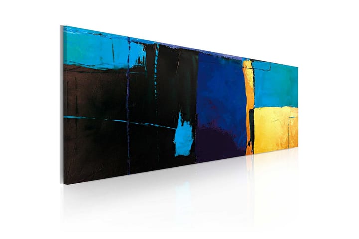 Canvasbilde Fascinasjon den blå fargen 100x40 cm