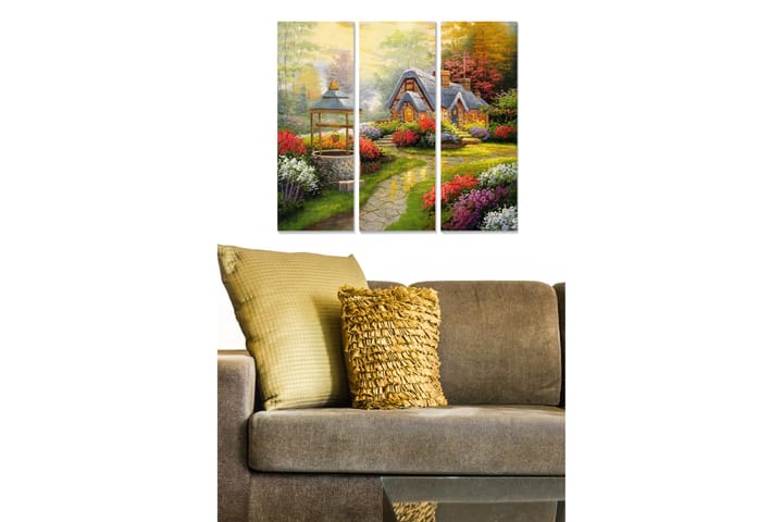 Canvasbilde Scenic 3-pk flerfarget - 22x05 cm - Interiør - Plakater & posters - Lerretsbilder