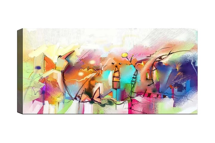 Canvasbilde YTY Abstract & Fractals Flerfarget - 120x50 cm - Interiør - Maleri & posters - Lerretsbilder