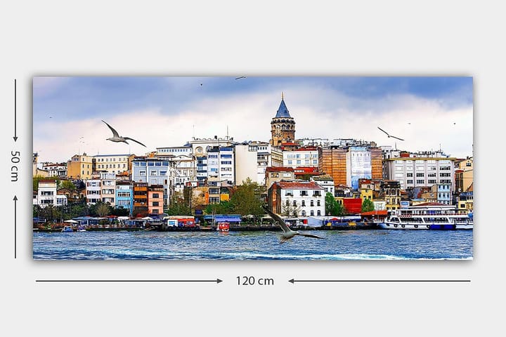 Canvasbilde YTY Buildings & Cityscapes Flerfarget - 120x50 cm - Interiør - Maleri & posters - Lerretsbilder