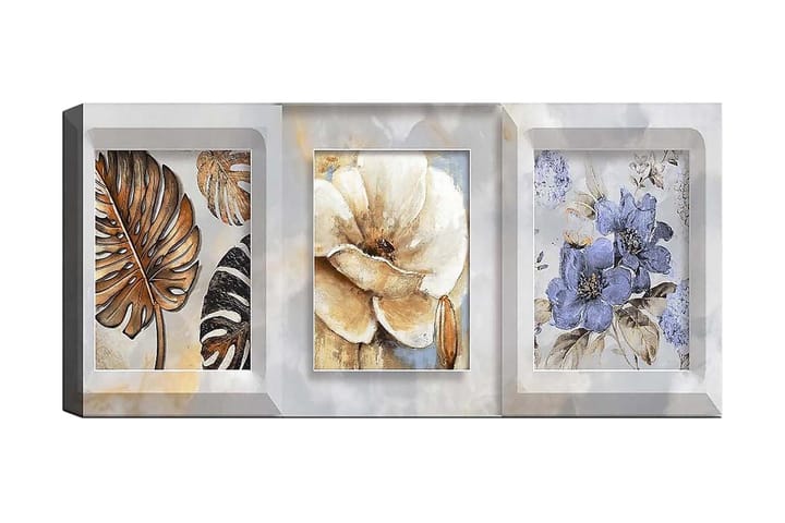 Canvasbilde YTY Floral & Botanical Flerfarget - 120x50 cm - Interiør - Maleri & posters - Lerretsbilder