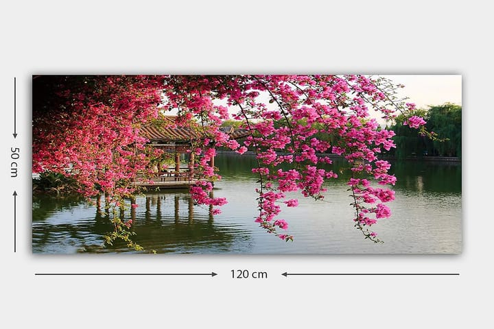 Canvasbilde YTY Floral & Botanical Flerfarget - 120x50 cm - Innredning - Plakater & posters - Lerretsbilder