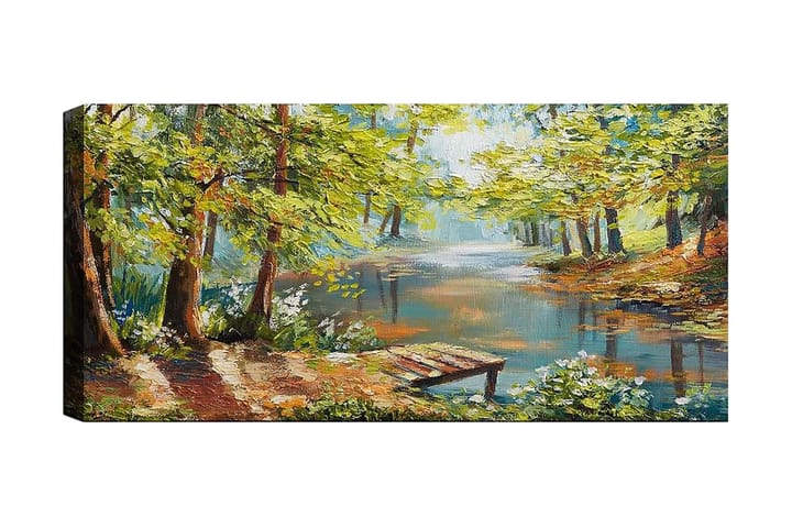 Canvasbilde YTY Landscape & Nature Flerfarget - 120x50 cm - Interiør - Maleri & posters - Lerretsbilder