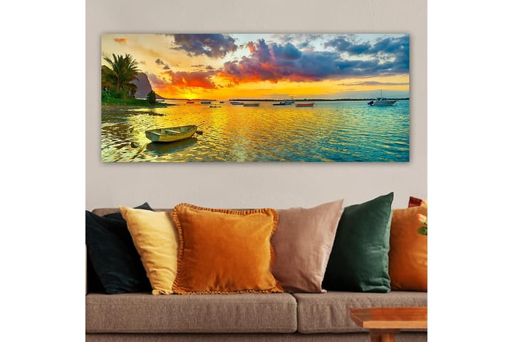 Canvasbilde YTY Nautical & Beach Flerfarget - 120x50 cm - Innredning - Plakater & posters - Lerretsbilder