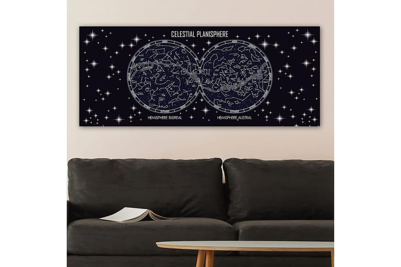 Canvasbilde YTY Outer Space Flerfarget - 120x50 cm - Innredning - Plakater & posters - Lerretsbilder