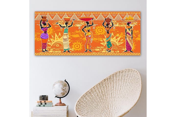 Canvasbilde YTY World Cultures Flerfarget - 120x50 cm - Interiør - Plakater & posters - Lerretsbilder