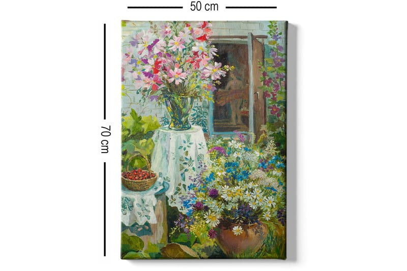Dekorativ Canvasbilde 50x70 cm - Flerfarget - Interiør - Maleri & posters - Lerretsbilder