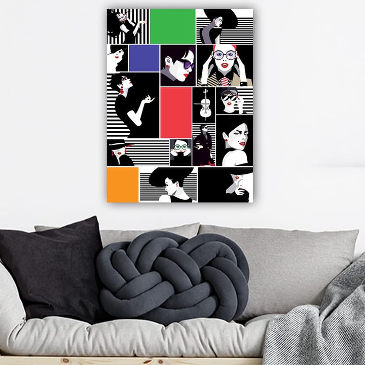 Dekorativ Canvasbilde 70x100 cm - Flerfarget - Interiør - Plakater & posters - Lerretsbilder