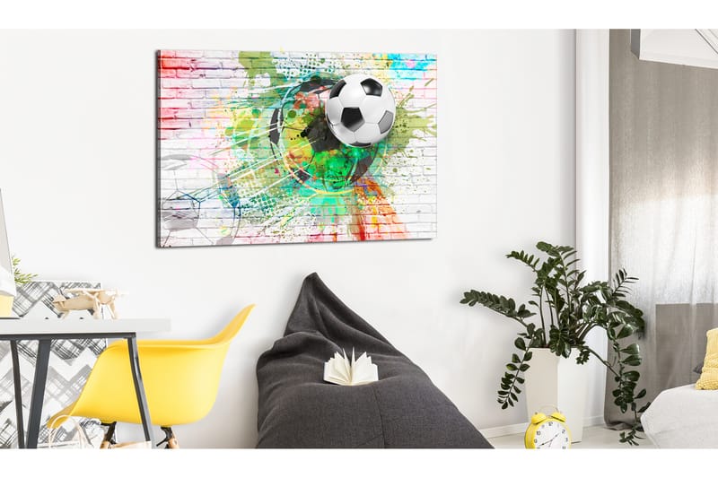 Tavle Colourful Sport (Football) 120X80 - Artgeist sp. z o. o. - Interiør - Plakater & posters - Lerretsbilder