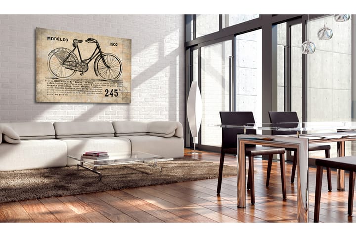 Tavle N° 1245 Bicyclette 120X80 - Artgeist sp. z o. o. - Interiør - Plakater & posters - Lerretsbilder