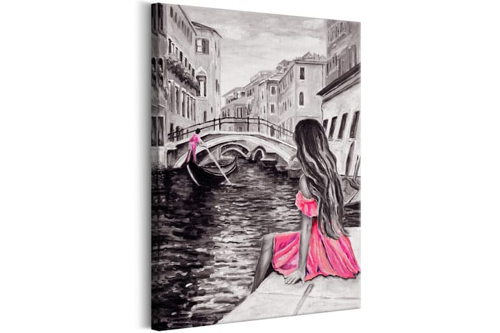 Tavle Woman In Venice (1 Part) Vertical 60X90 - Artgeist sp. z o. o. - Interiør - Plakater & posters - Lerretsbilder