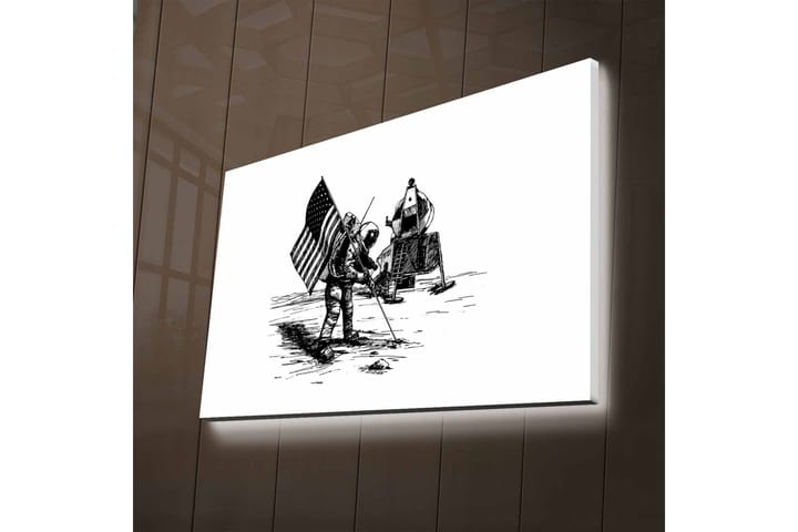 Veggdekorasjon LED-belysning Canvas Bilde - Interiør - Plakater & posters - Lerretsbilder