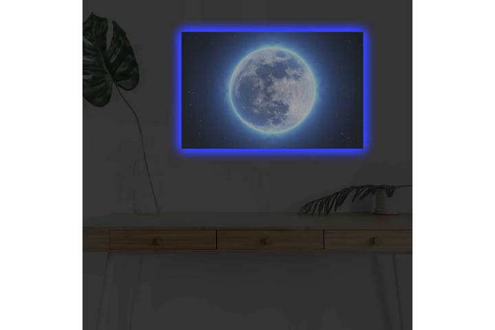 Veggdekorasjon LED-belysning Canvas Bilde - Innredning - Plakater & posters - Lerretsbilder