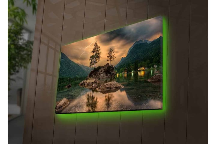 Veggdekorasjon LED-belysning Canvas Bilde - Interiør - Maleri & posters - Lerretsbilder