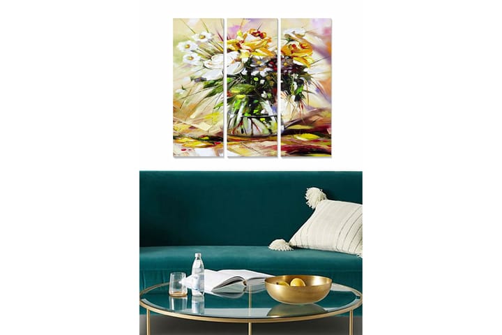 Bilde Floral 3-pk flerfarget - 22x05 cm - Innredning - Plakater & posters - Posters