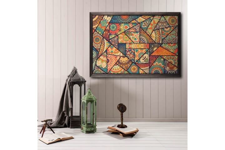 Colourful Mosaic Abstract/Colourful Flerfarget - 70x50 cm - Interiør - Maleri & posters - Posters