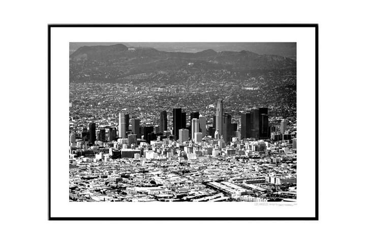 Los Angeles From Above Foto Hvit/Svart - 70x50 cm - Interiør - Maleri & posters - Posters - Fotoplakater