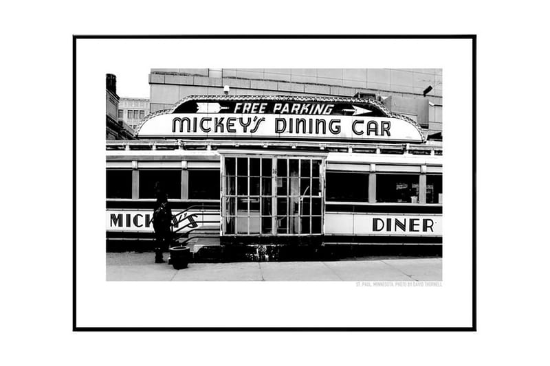 Mickey's Diner - Minnesota Foto Hvit/Svart