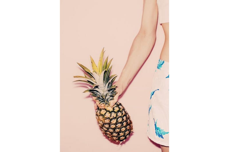 Pastel Pineapple Pink Foto Flerfarget/Beige - 50x70 cm - Interiør - Maleri & posters - Posters
