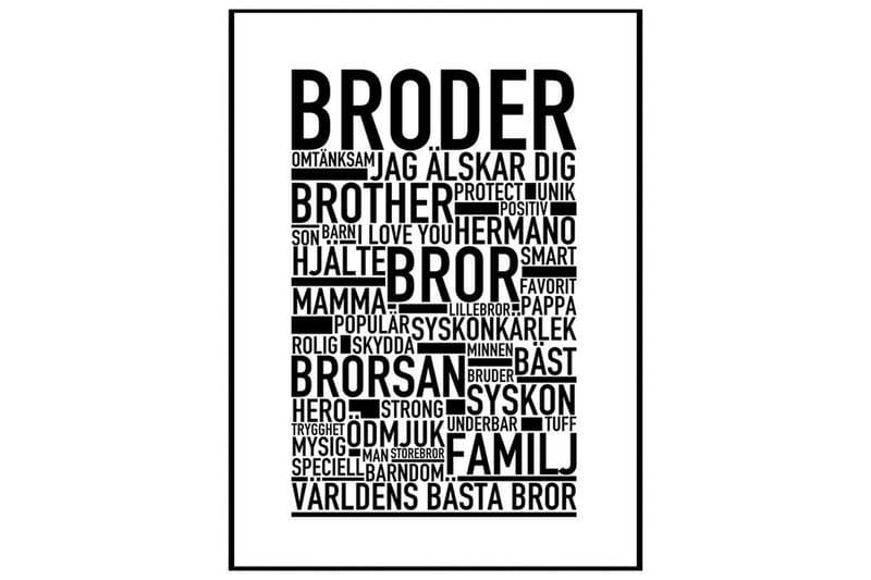 Poster Broder - Finnes i flere størrelser - Innredning - Plakater & posters - Posters
