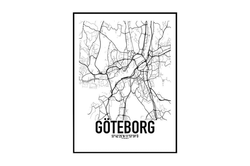Poster Göteborg kart - Finnes i flere størrelser - Innredning - Plakater & posters - Posters