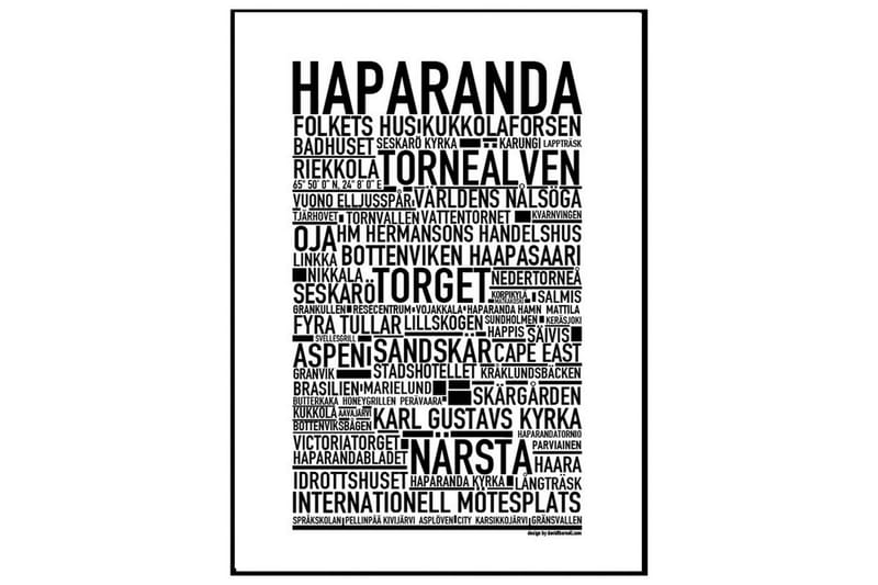 Poster Haparanda - Finnes i flere størrelser - Innredning - Plakater & posters - Posters