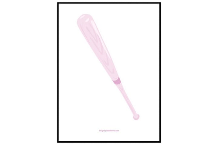 Poster Pink bat - Finnes i flere størrelser - Innredning - Plakater & posters - Posters