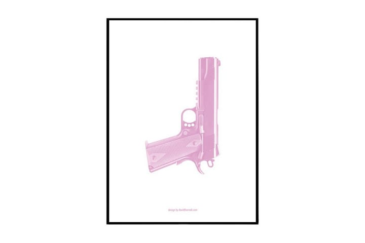 Poster Pink gun - Finnes i flere størrelser - Interiør - Plakater & posters - Posters
