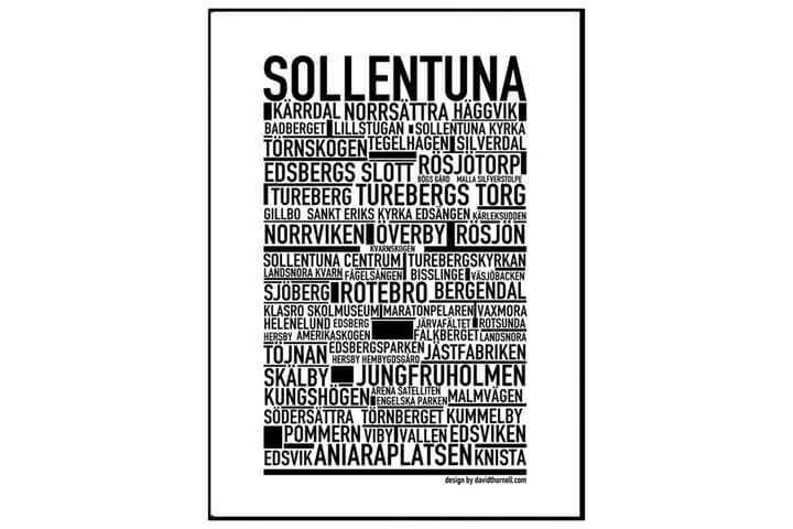 Poster Sollentuna - Finnes i flere størrelser - Innredning - Plakater & posters - Posters