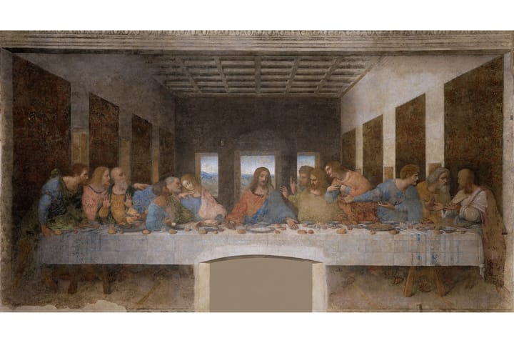 The Last Supper - Leonardo Da vinci Painting Flerfarget 1 - 120x60 cm - Interiør - Maleri & posters - Posters - Kjøkkenbilder