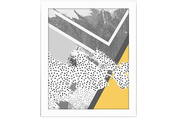 Bilde Geometric med Ramme Flerfarget - 22,3x52,8 cm - Innredning - Plakater & posters - Rammer