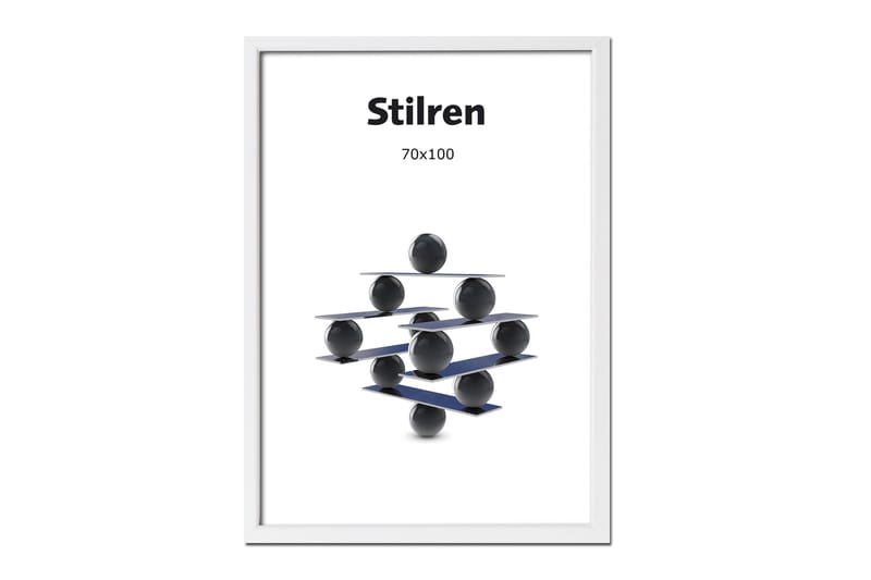 Ramme Stilren Hvit 70x100 cm - Hvit - Innredning - Plakater & posters - Rammer - Fotoramme