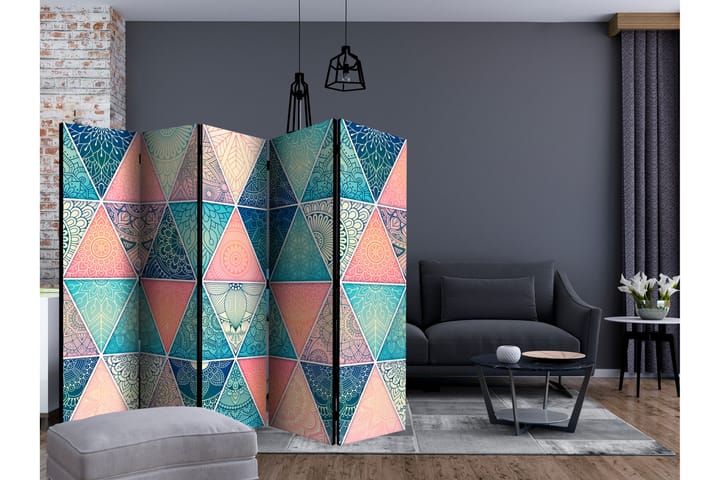 Romdeler Oriental Triangles II - 222x517 cm - Innredning - Små møbler - Romdelere