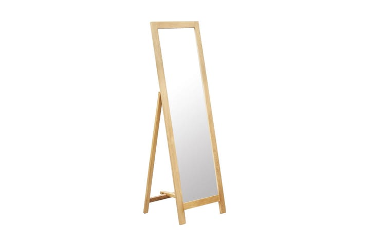 Frittstående speil 48x46,5x150 cm heltre eik - Brun - Interiør - Speil - Gulvspeil
