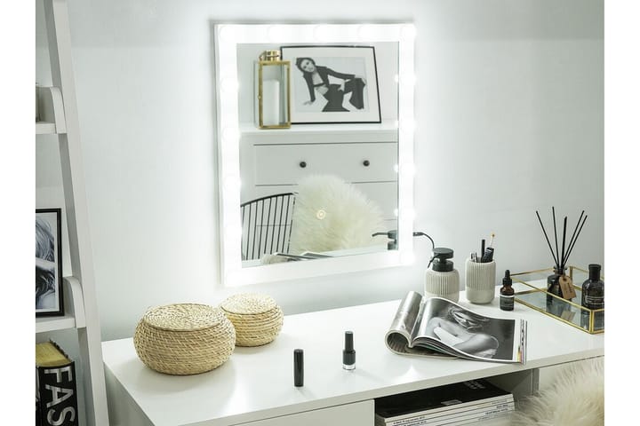 Speil Perala LED 50x60 cm - Transparent - Interiør - Speil - Sminkespeil