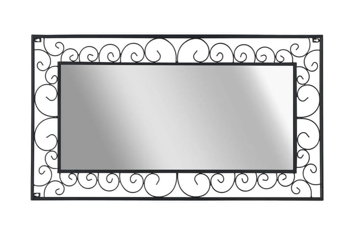 Hagespeil rektangulӕrt 60x110 cm svart - Flerfarget - Interiør - Speil - Veggspeil