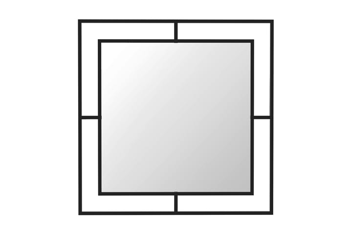 Speil 58x58 cm - Svart - Innredning - Speil - Veggspeil