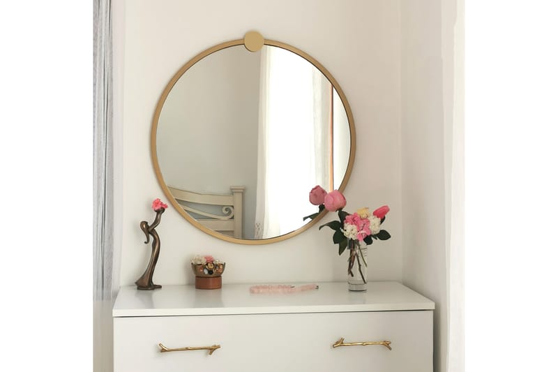 Speil 60x60 cm - Gull - Interiør - Speil - Gangspeil