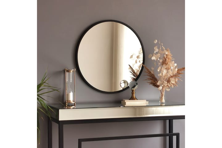 Speil 60x60 cm - Metall/Svart - Interiør - Speil - Veggspeil