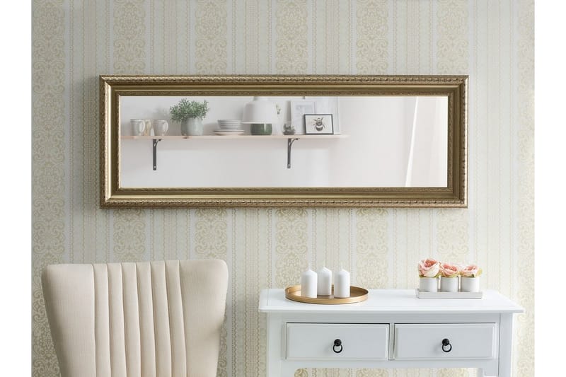 Speil Aurillac 51 cm - Gull - Innredning - Speil - Veggspeil