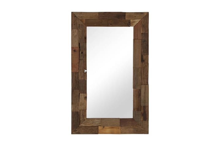 Speil gjenvunnet heltre 50x80 cm - Brun|Beige - Innredning - Speil - Veggspeil