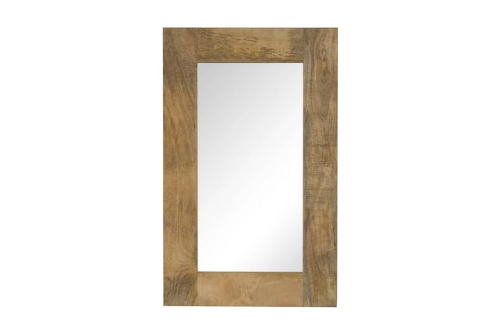 Speil heltre mango 50x80 cm - Beige|Hvit - Innredning - Speil - Veggspeil