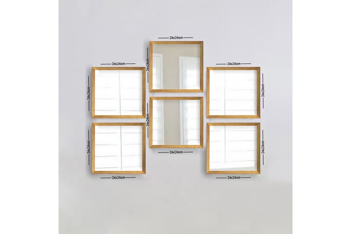 Speil Velservrook - Gull/Sølv - Interiør - Speil - Veggspeil